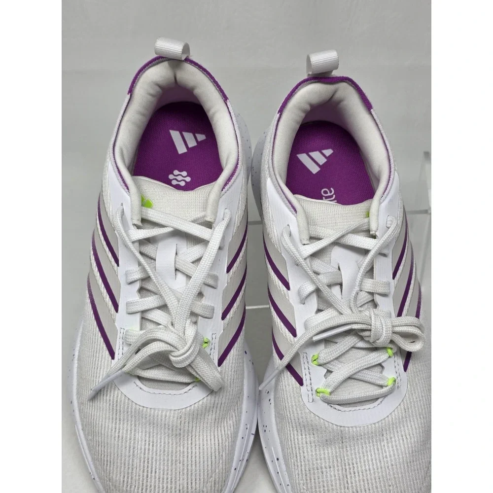 Adidas Jogit W Womens Running Shoes White Purple JR0874 Size 8 Pre-owned